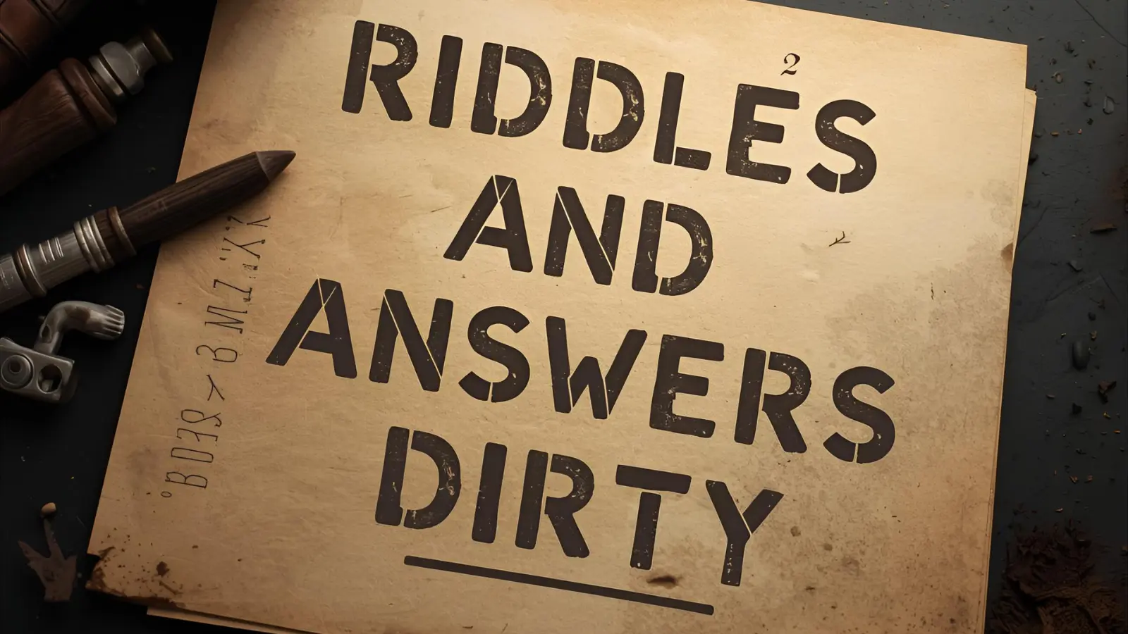 Riddles and Answers Dirty