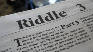 Riddle Part 3 Crossword Clue
