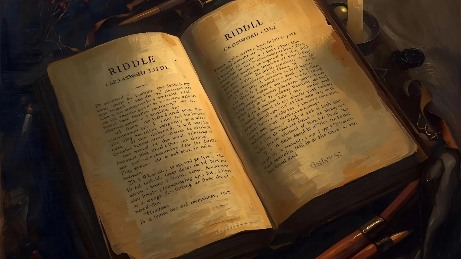 Riddle Part 4 Crossword Clue