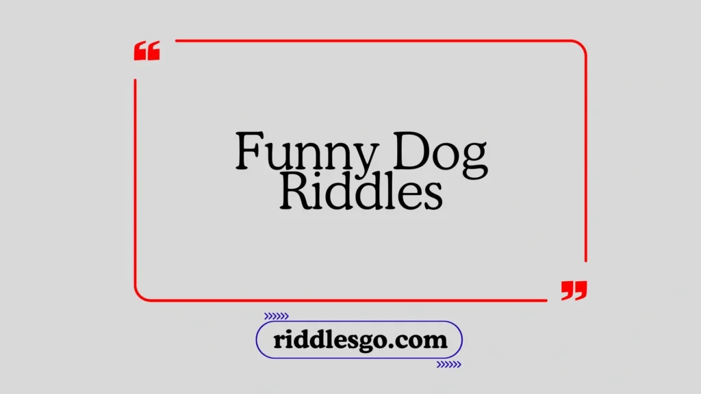 Funny Dog Riddles