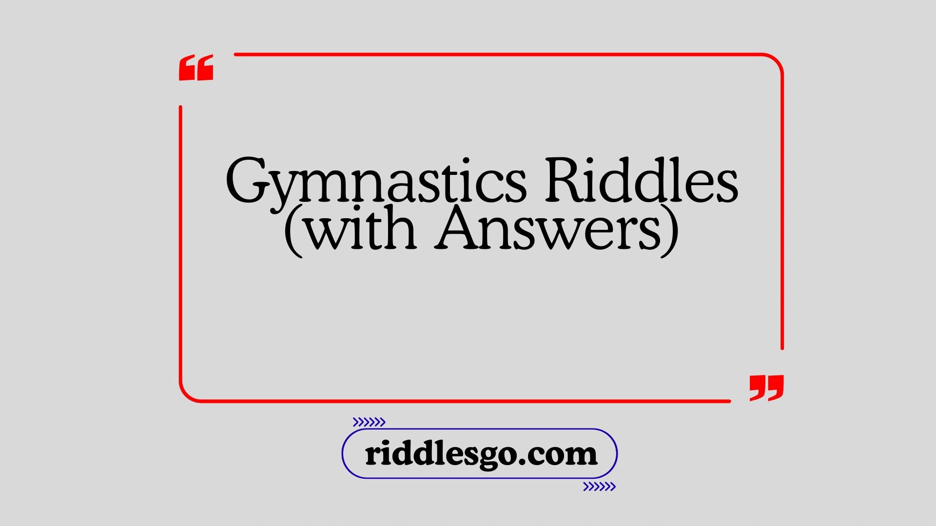 Gymnastics Riddles (with Answers)
