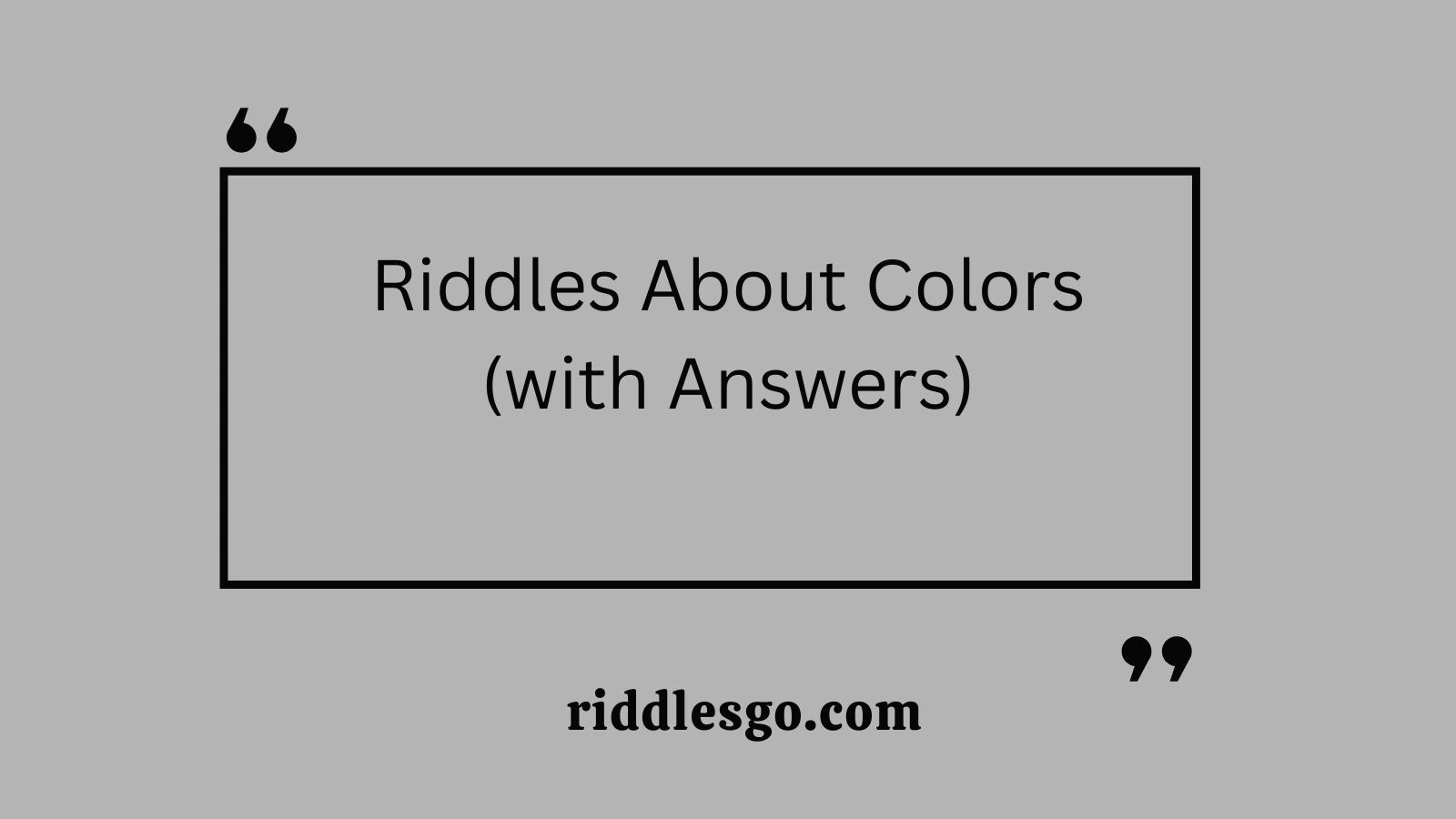 150+ Riddles About Colors (with Answers) - riddlesgo.com