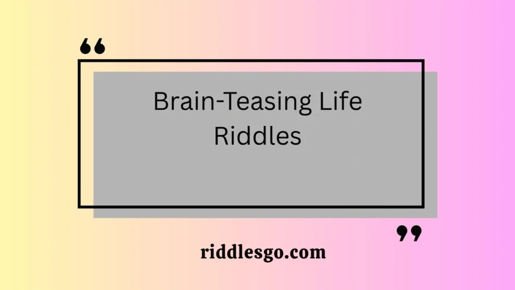 Brain-Teasing Life Riddles