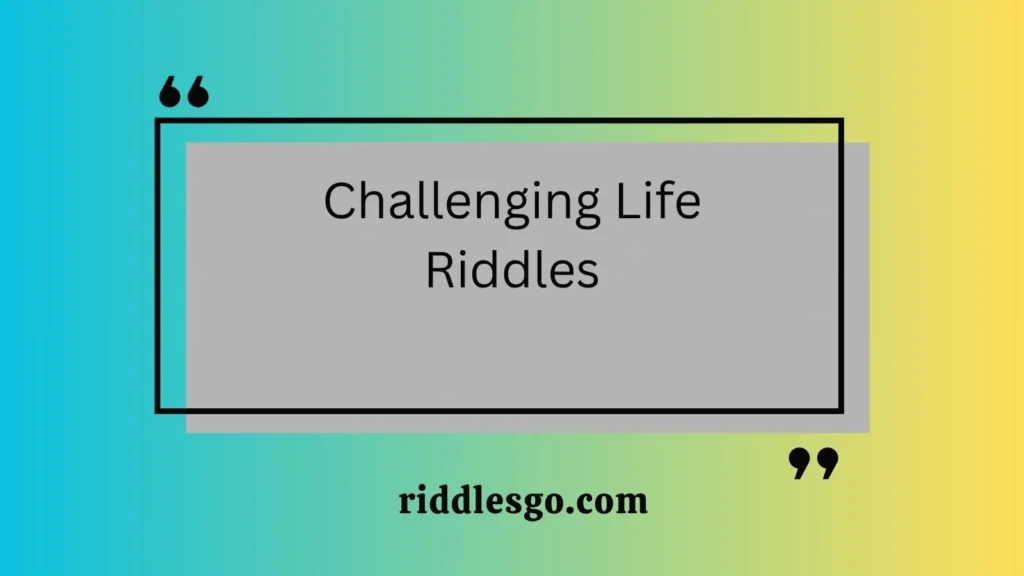 Challenging Life Riddles