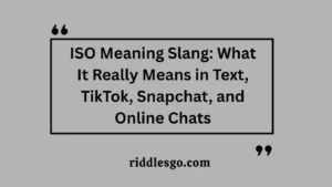 ISO Meaning Slang: What It Really Means in Text, TikTok, Snapchat, and Online Chats