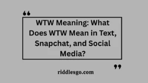 WTW Meaning: What Does WTW Mean in Text, Snapchat, and Social Media?
