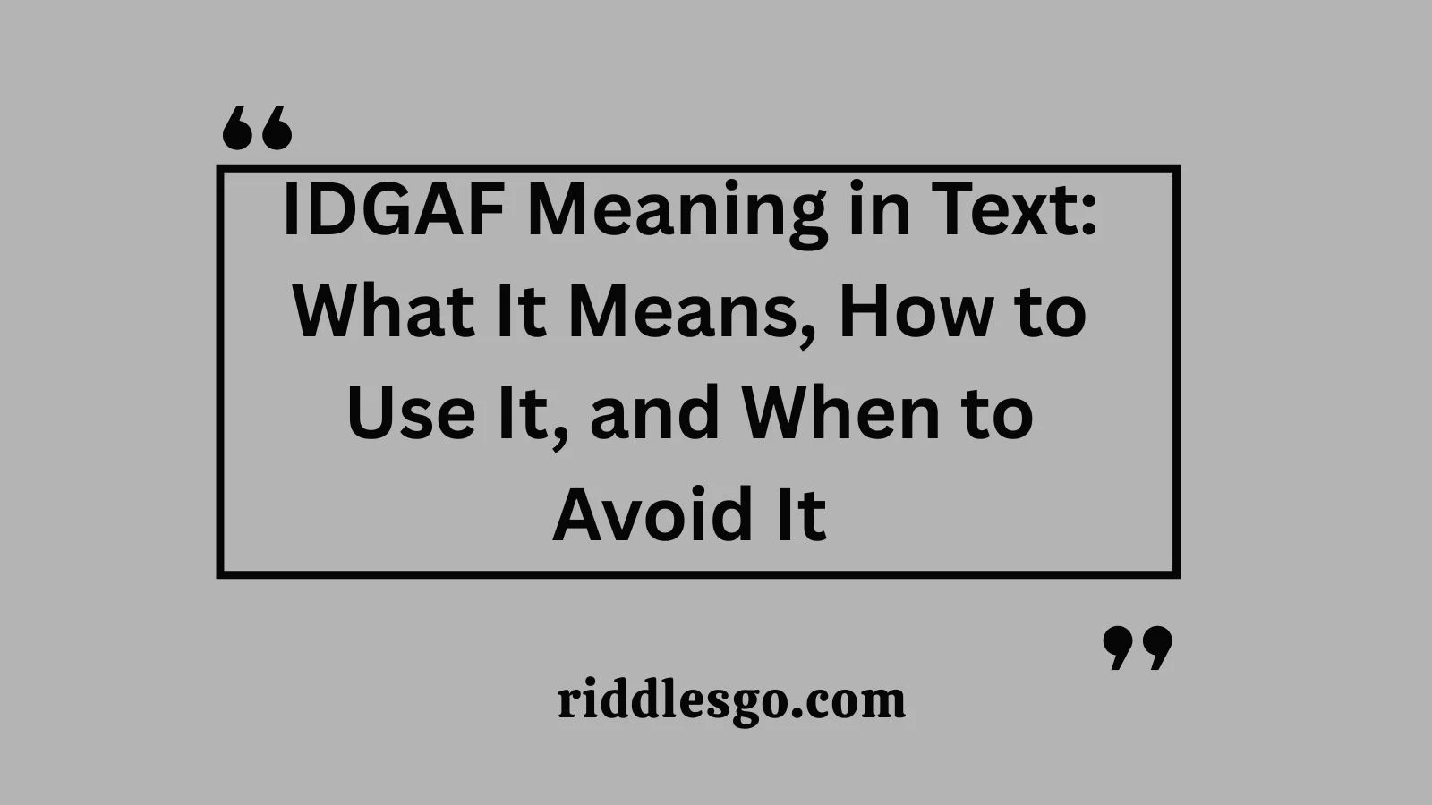 IDGAF Meaning in Text: What It Means, How to Use It, and When to Avoid It